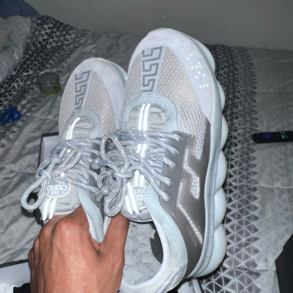 Versace Chain Reaction Sneakers Grey